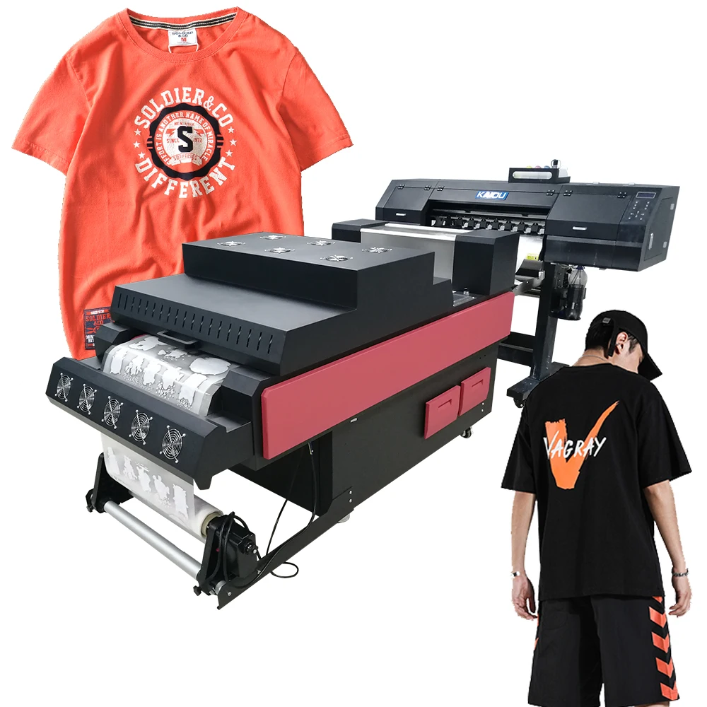 High Speed  large format commercial 60cm 4 dual head suitable a2 size printer 2ft dtf printing machine