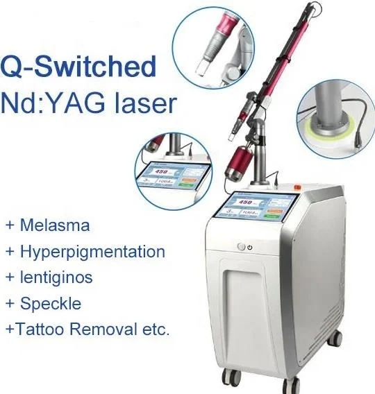 Sincoheren top popular professional tattoo removal pigmentation removal machine q switched nd yag laser device with CE approved