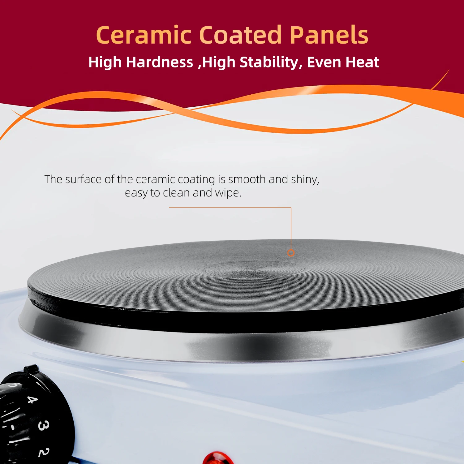 Kitchen Table Top Cooker Double Spiral Switch Electric Hot Plate Coffee Stove 2 Burner Cooking