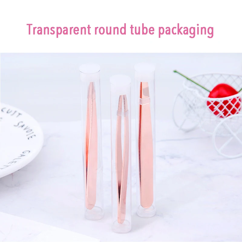 
Wholesale Private Label Eyebrow Clip Professional High Quality Slanted Head Eyebrow Tweezer Stainless 