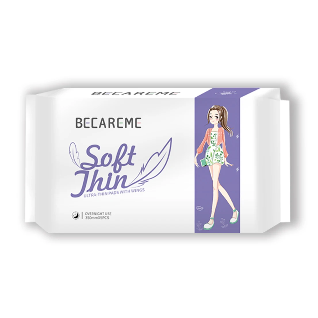 Заводской бренд, длинные, размер 350 мм, ультратонкие прокладки для женщин, гигиенические салфетки