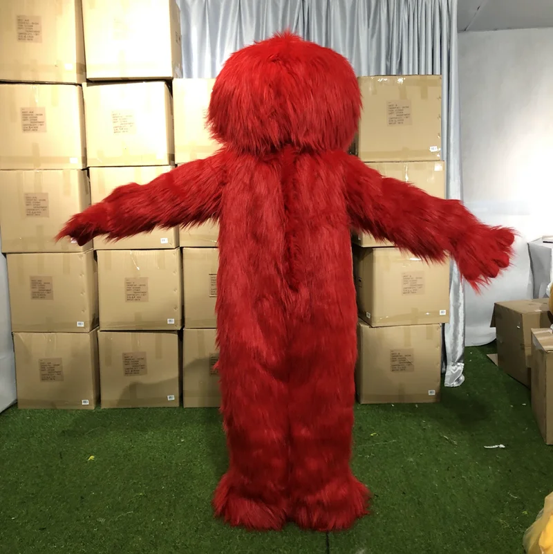 Running Fun CE best design elmo adult mascot costume, red elmo monster mascot costume for sale