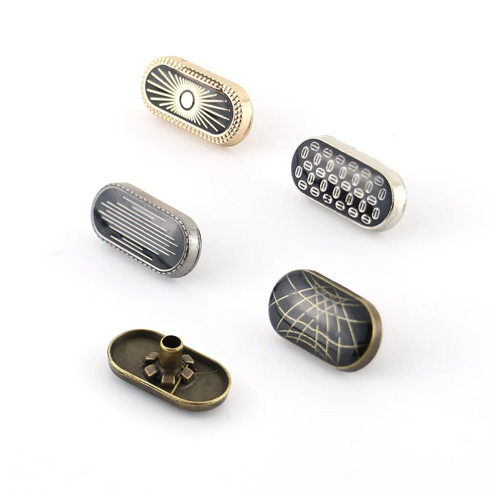 Wholesale Decorative Abaya Design Round Button Bag Cloth Zinc Alloy Cover Custom Logo Metal Thobe Press Button Snap for Clothes