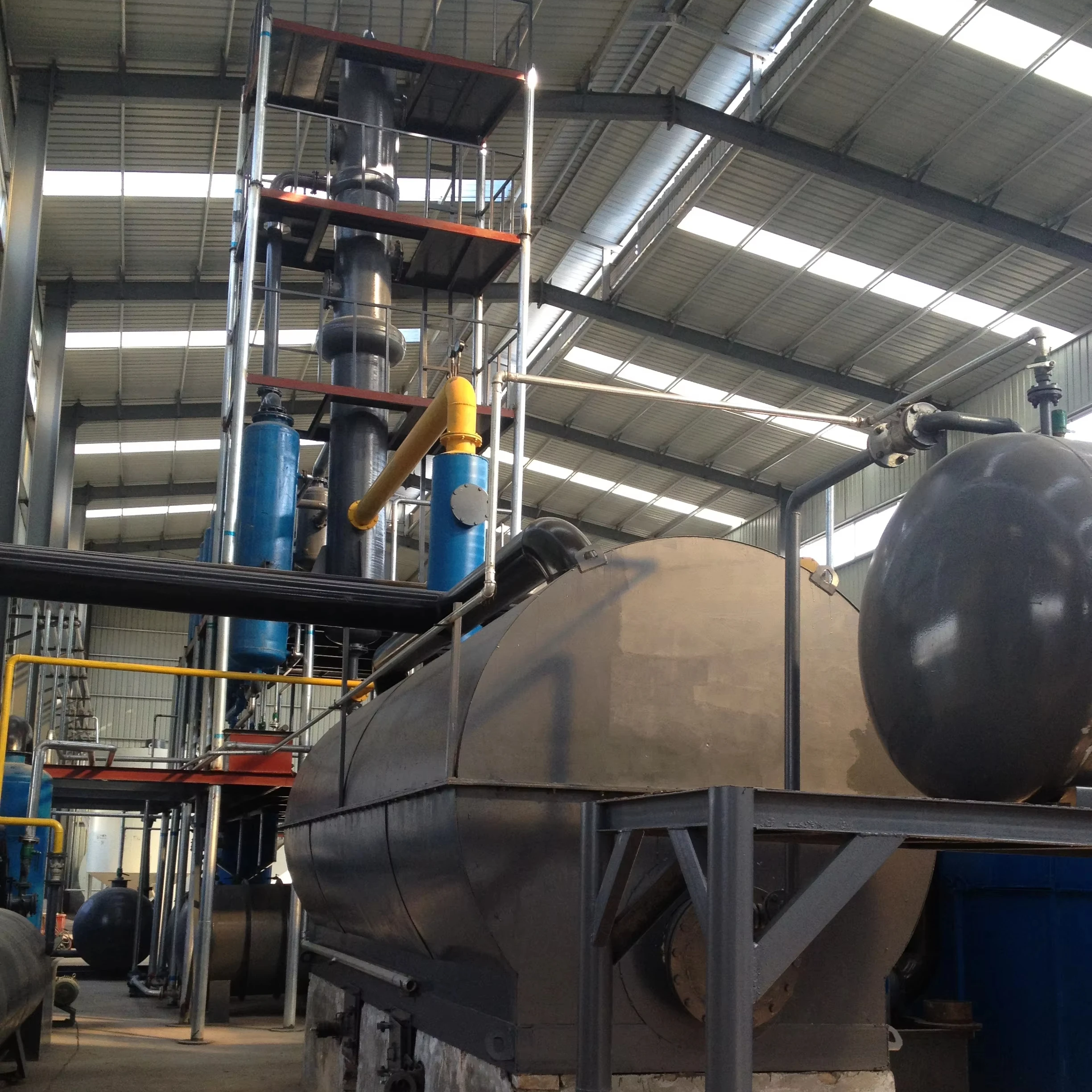 crude petroleum oil used engine oil  Distillation Column  plant