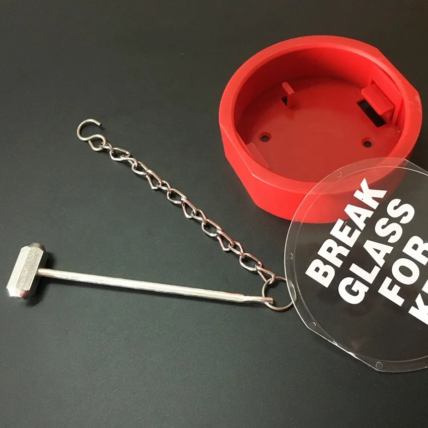 Round plastic key box for fire alarm come with hammer price