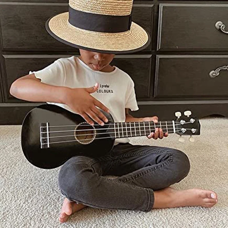 HUASHENG High Gloss Finished Soprano Ukulele Guitar 21 Inch Basswood Materials Professional Musical Toys for Adult Children