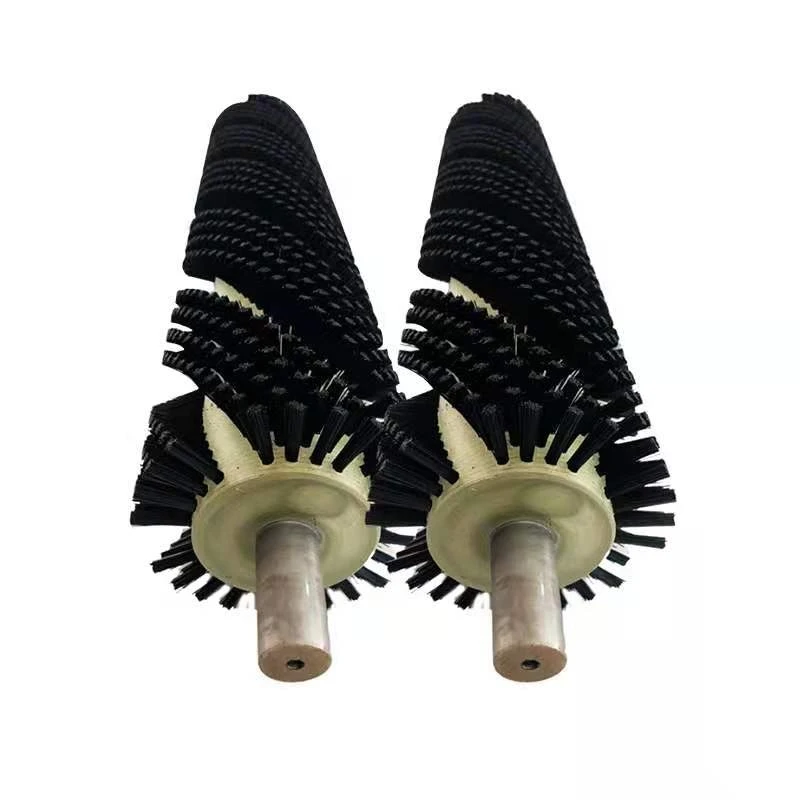Custom Various Shapes Industrial Cylinder Nylon Spiral Roller Brush for Cleaning