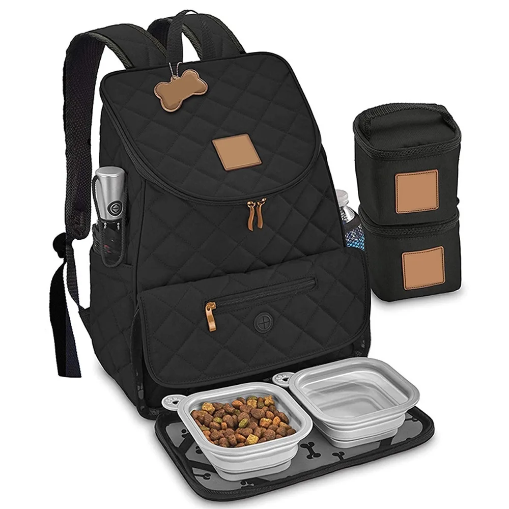 Travel adjustable chest backpack pet carrier bag multifunction Snack bag three-piece set pet carrier backpack for cats and dogs