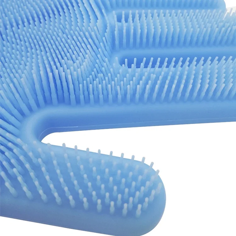 Cleaning Heat Resistant Dishwashing Mitten Set soft safety  Magic Silicone Gloves For Kitchen