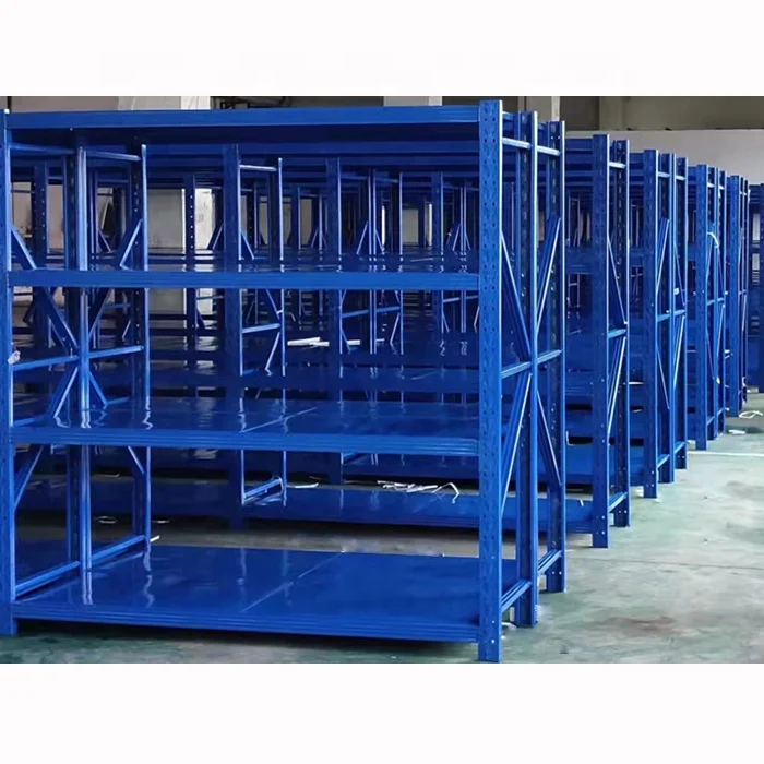4 Tiers Metal Warehouse Racks storage shelves rack system for low ceiling warehouse