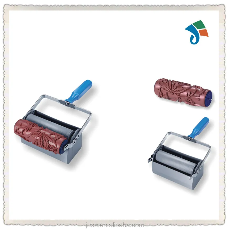Embossing Wall Decoration 9inch Textured roller brush  3D Paint Wall Roller Design1033