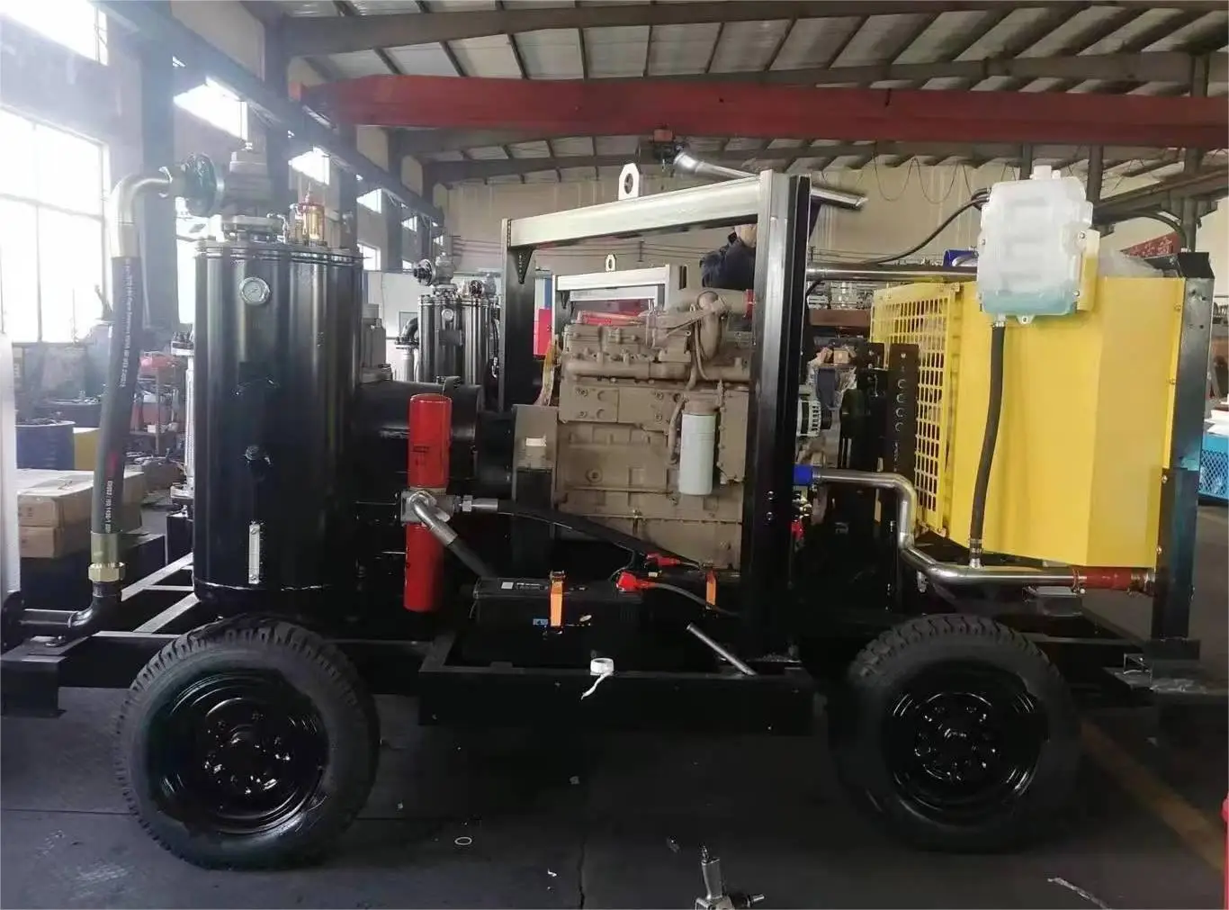 Diesel portable air compressor 176KW 8bar 850cfm mining for digging