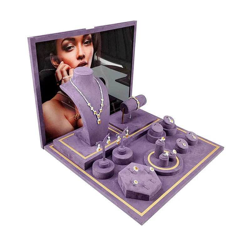HLB ODM Brand Custom jewelry displays stand rack designs jewelry display kit for show store