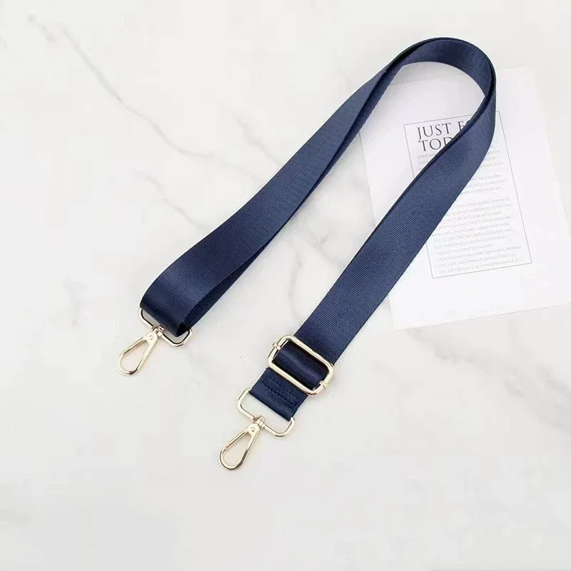 Navy blue color nylon polyester material adjustable shoulder straps for bottle and leather bag strap
