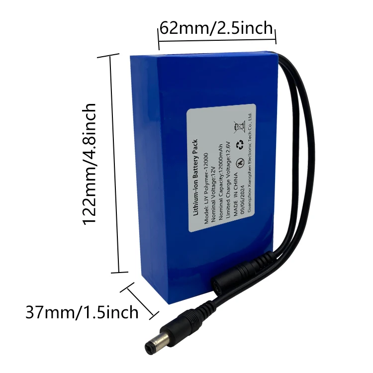 Batterie Lithium 12v 12AH Recargable Best Price  Battery 12V12000mAH Customized for Various Models