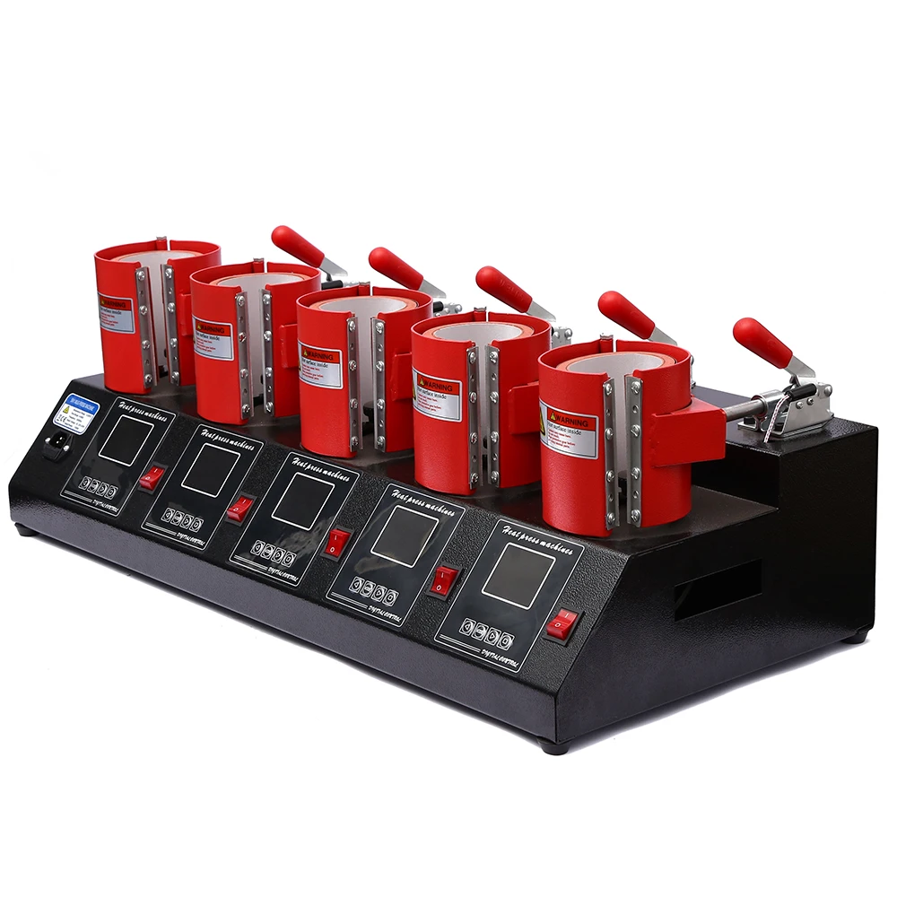 5 в 1 комбинированная машина для теплопередачи кружки (5 ковриков кружки)