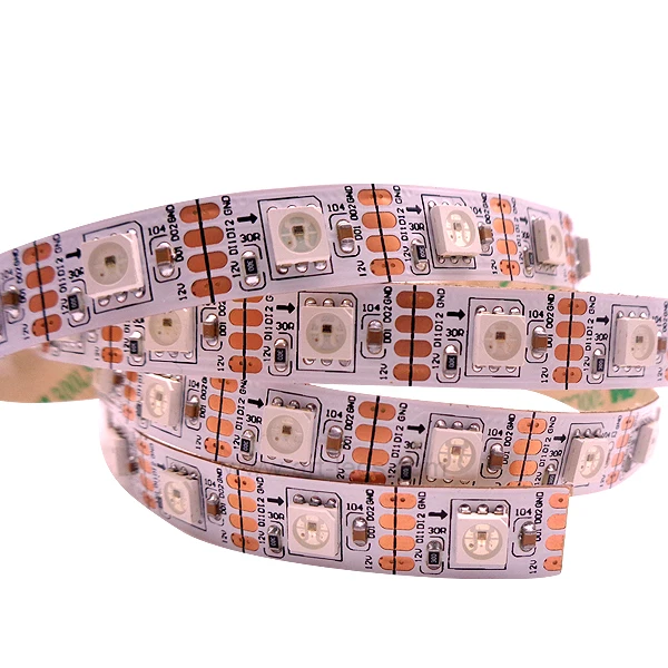 Likelight Dc5v Dmx Rgb 30 светодиодов/м полноцветная цифровая программируемая Гибкая Пиксельная Светодиодная лента