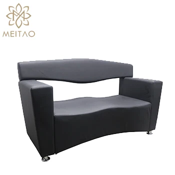 Black beauty reception guests to salon waiting sofa can be diversified custom furniture
