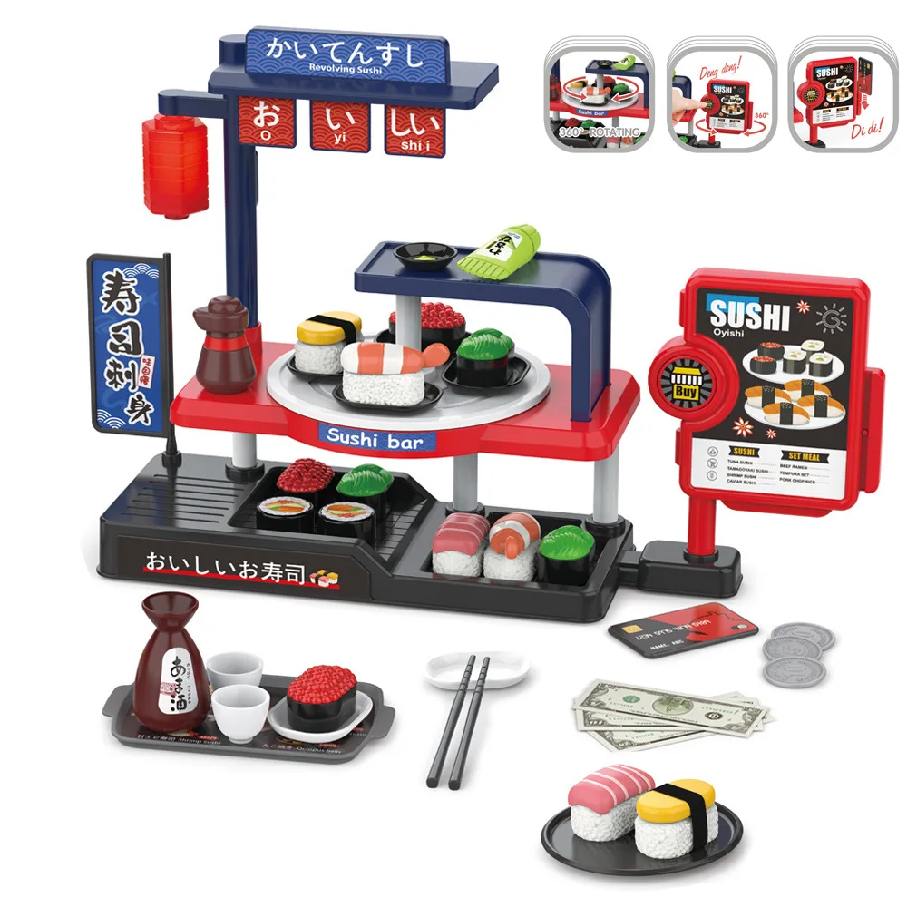 High Quality Cheap Realistic Kid Friendly Sushi cake food toys  Interactive Mini Play