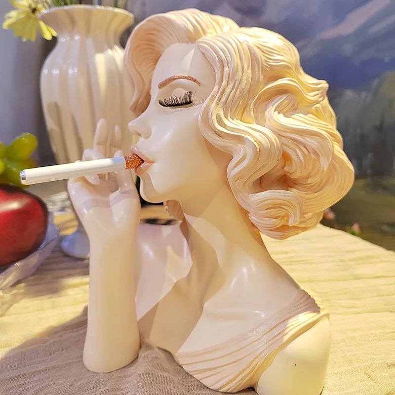 Headscents-Head Incense Burner Black Woman Solange-Headscents Incense Holder Black Women Face Head Scents Room Waterfall Decor