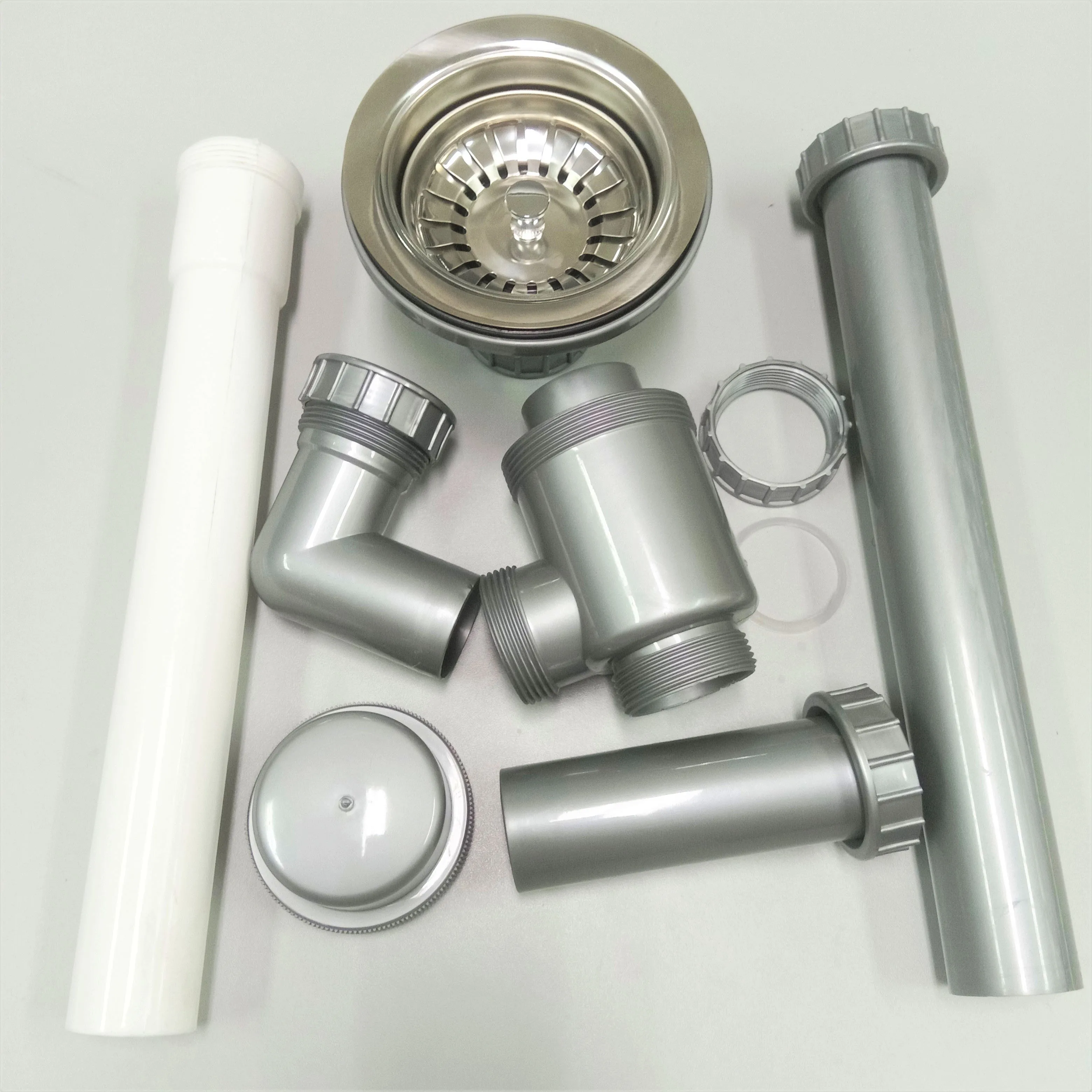  Ситечко Для Раковины из нержавеющей стали и пластиковая дренажная труба для кухни или ванной