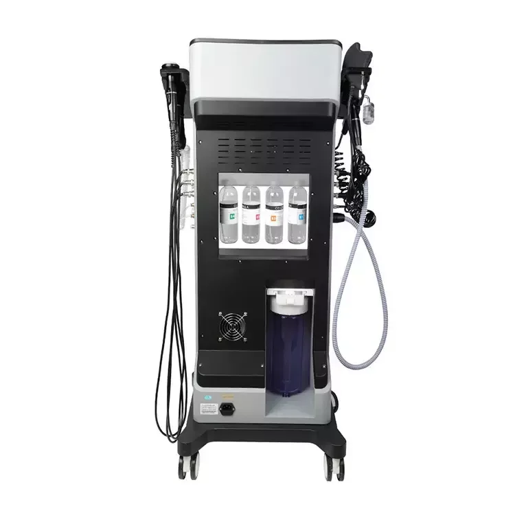 2022 8 in 1 spa use korea skin rejuvenation dermabrasion pore cleaner aqua peeling solution hydro facial oxygen beauty machine