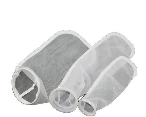 Nylon liquid filter bag No. 4 bag 10~500 mesh food grade acid and alkali resistant industrial filter bag