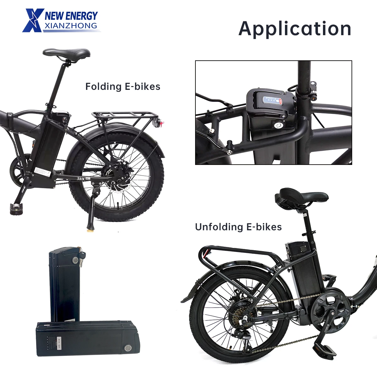 Пользовательские серебряные рыбки Bafang Usb Uk 250 Вт 100ah 1000 1500 18650 Samsung Ebike 48 В fat bike 36 Упаковка