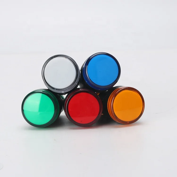 AD16-22DS Industrial Machine Cabinet Manufacturer Lamps 220V AC DC Equipment Panel Mount Signal Pilot Lamp Led Indicator Light