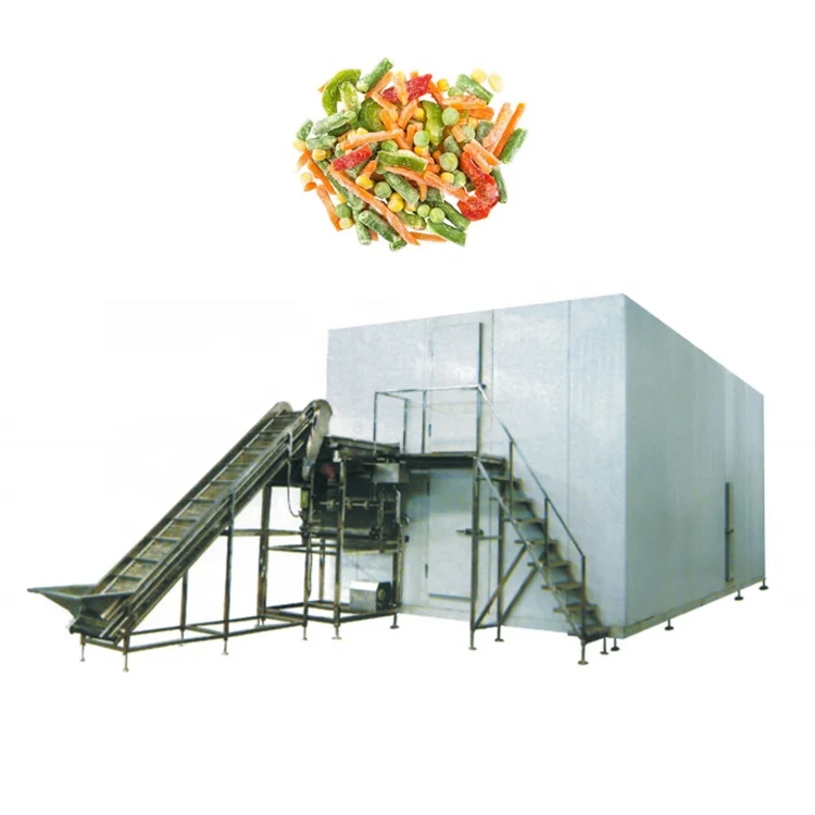 China fluidized  iqf quick freezer equipment fruits and vegetables freezing machine price