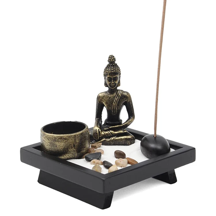 Indoor tabletop home and office decorative Japanese mini zen garden ornaments#