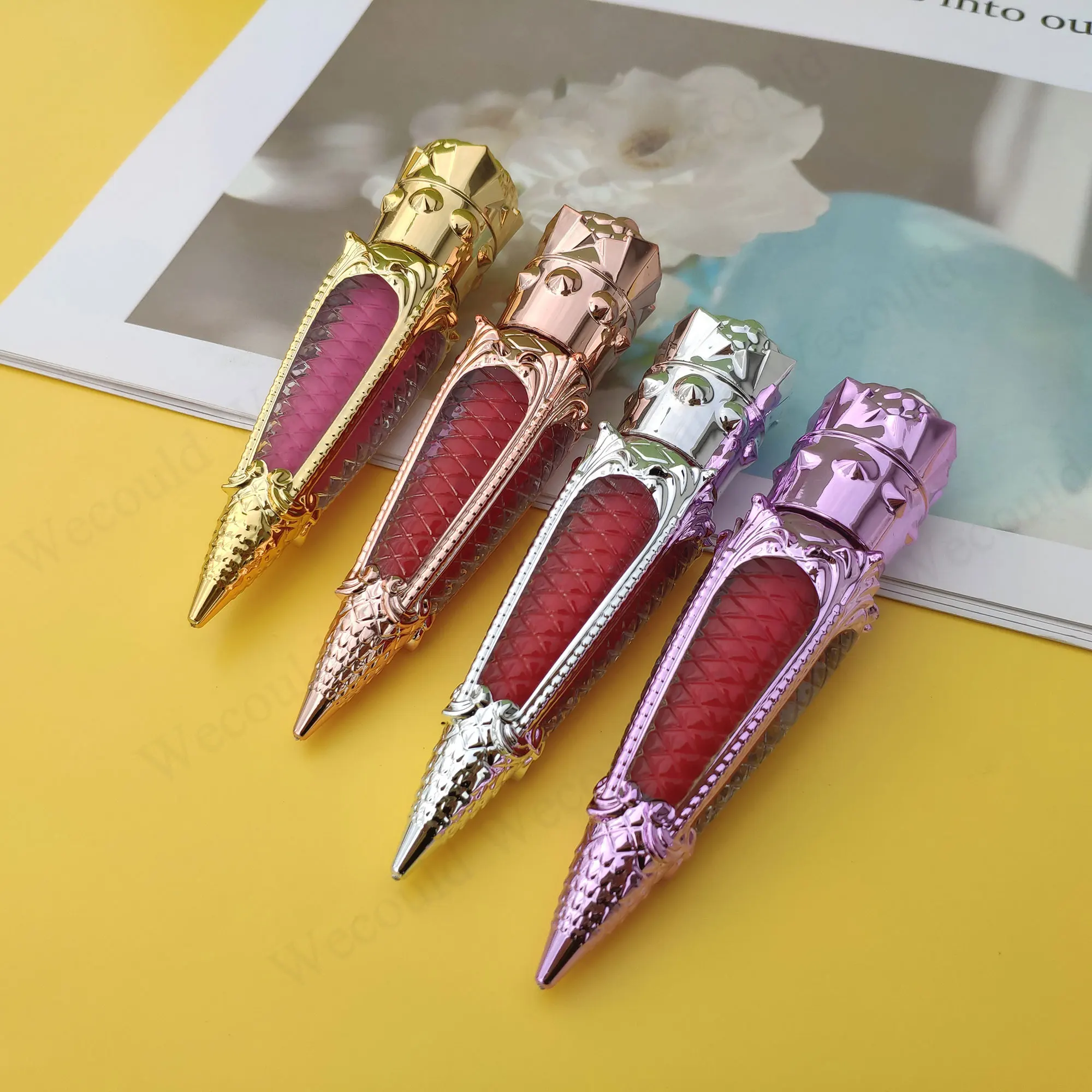 Waterproof Long Lasting private label lipstick case  Romantic Beauty Cosmetic Custom Matte Liquid Lipstick