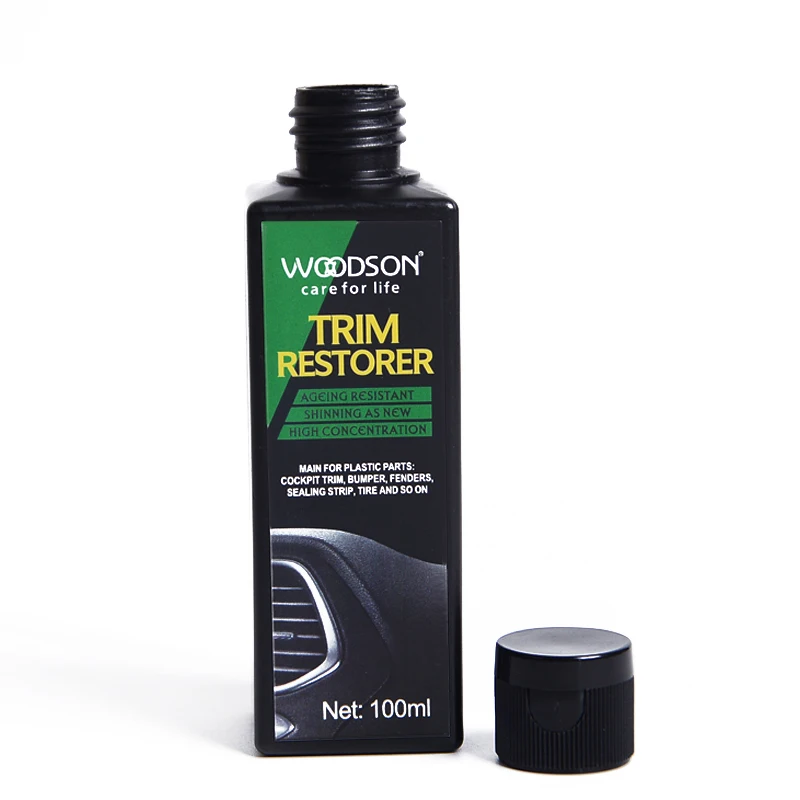 Plastic Cars Restoration Renew Shines & Darkens Worn Out Surfaces UV Sunlight Trim