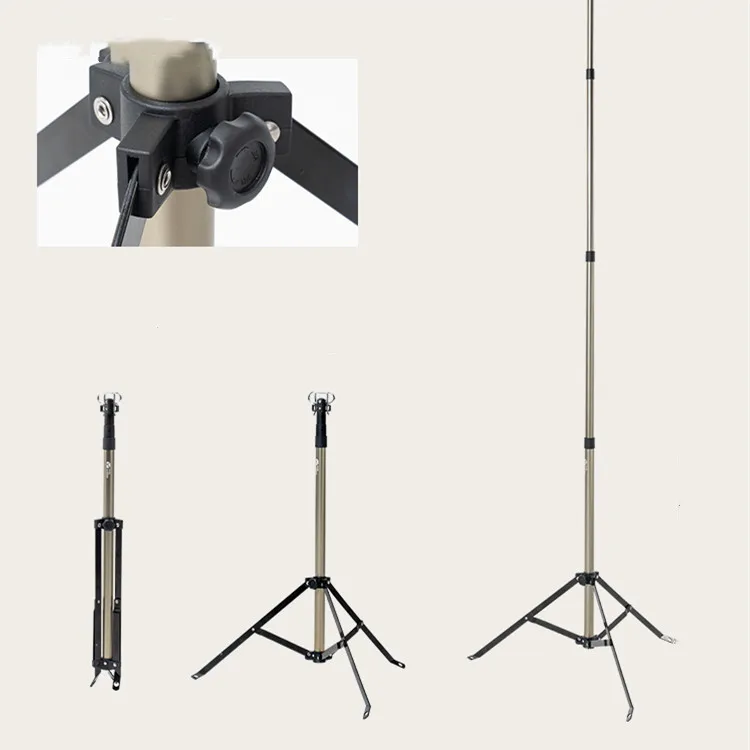 MOBI GARDEN Outdoor multi-function tent lamp camping lighting portable aluminum alloy retractable lamp holder