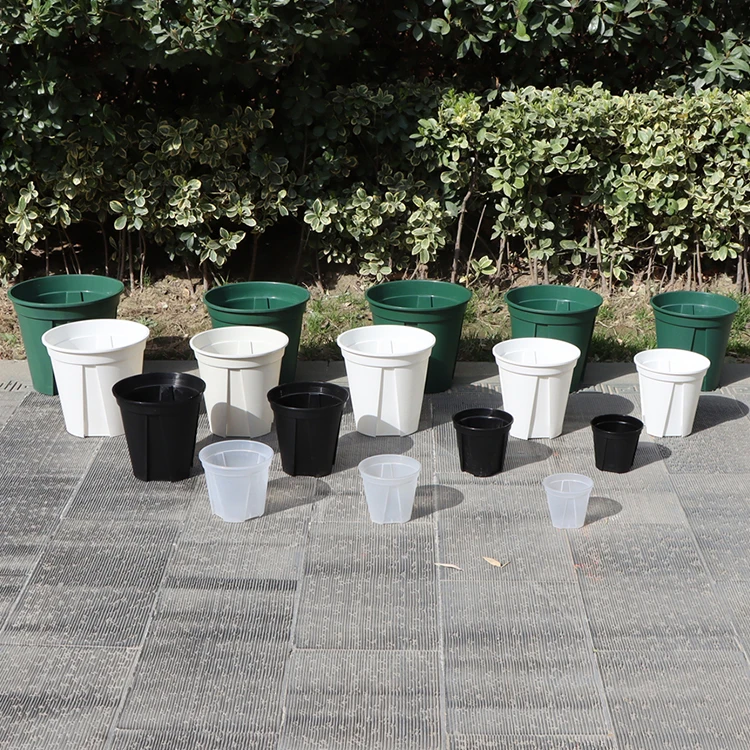 High Quality White Transparent Breathable Perforated Plastic Pot and Portable Orchid Flower Pots Seedling Rearing Cup Tray