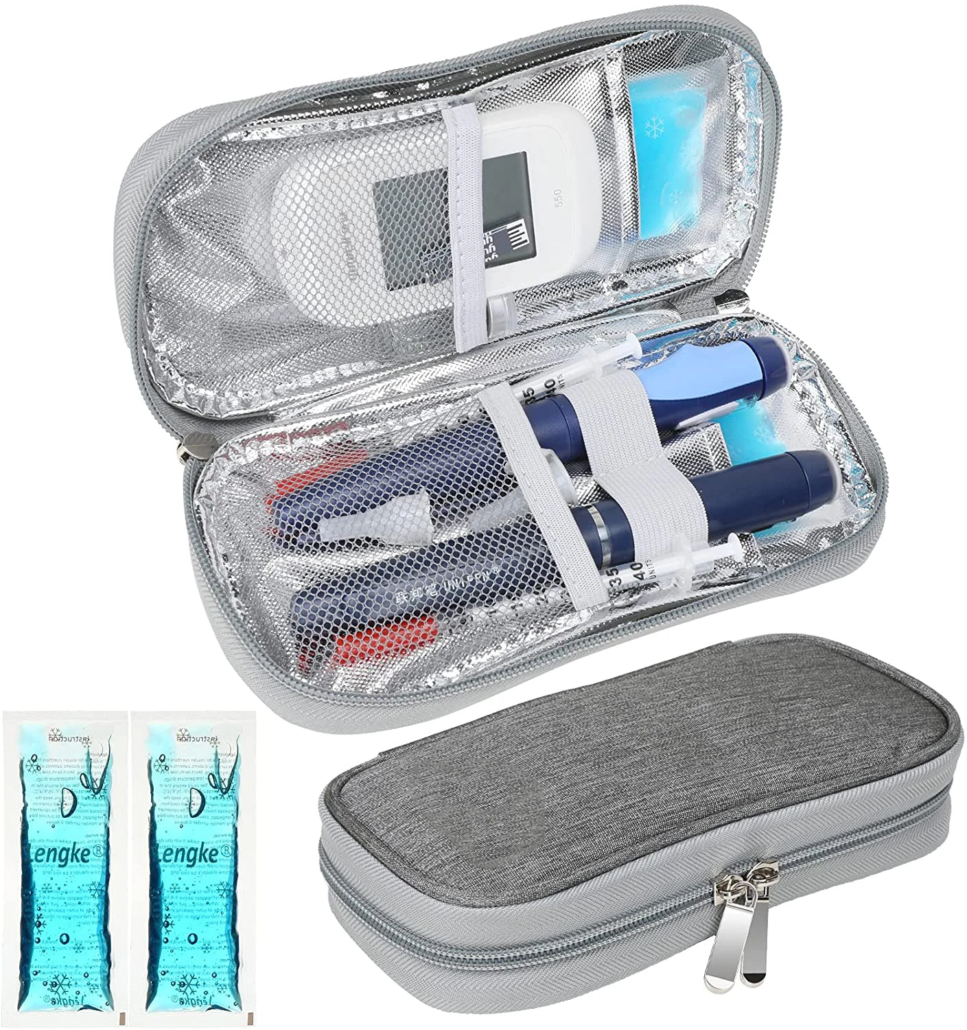 High-grade Quality Diabetic Organize Supplies Insulated Cooling Bag Lightweight Insulin Cooler Travel Case