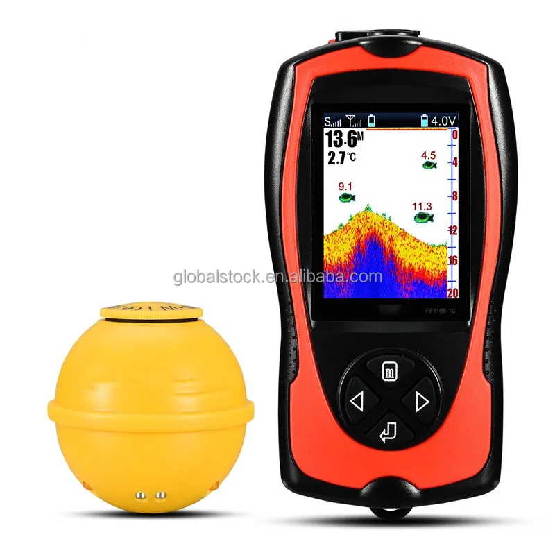 Portable Fish Finder Rechargeable Wireless Sonar for Fishing 45M Water Depth Echo Sounder Fish Finder