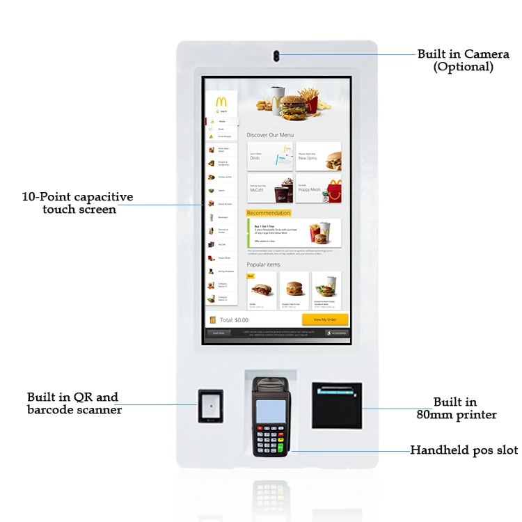 payment kiosk touch screen