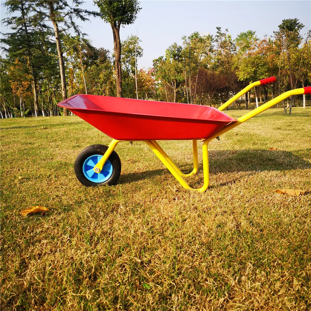 
kids love hot sales fancy bright colors garden tool Wheelbarrow set 