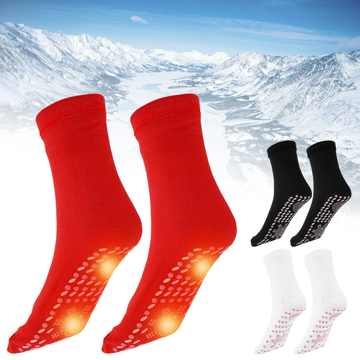 Self-Heating Socks Winter Warm Thermal Health Care Socks Slimming Health Short Magnetic Therapy Sock Calcetines autocalentados