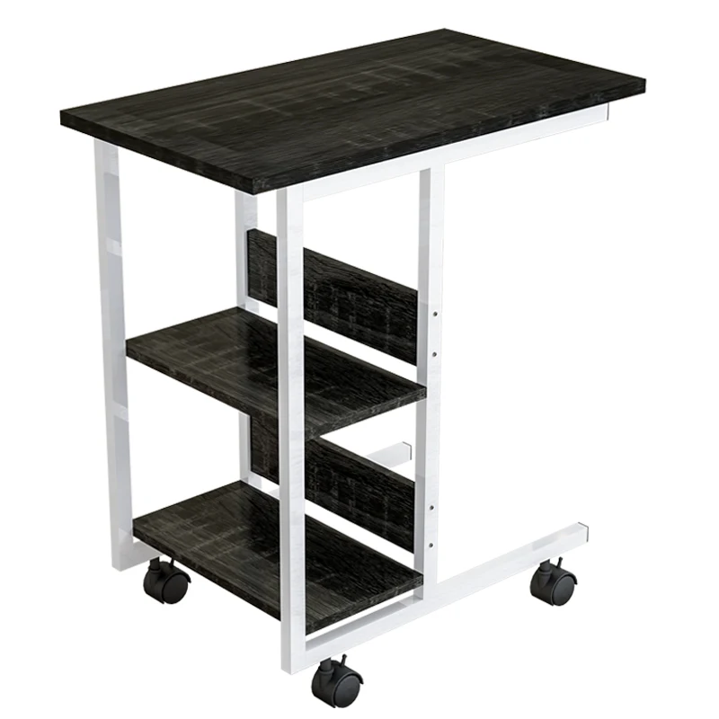 Household Living Room Bedroom Furniture Movable Simple Edge Table Side Table Coffee Table on Wheels