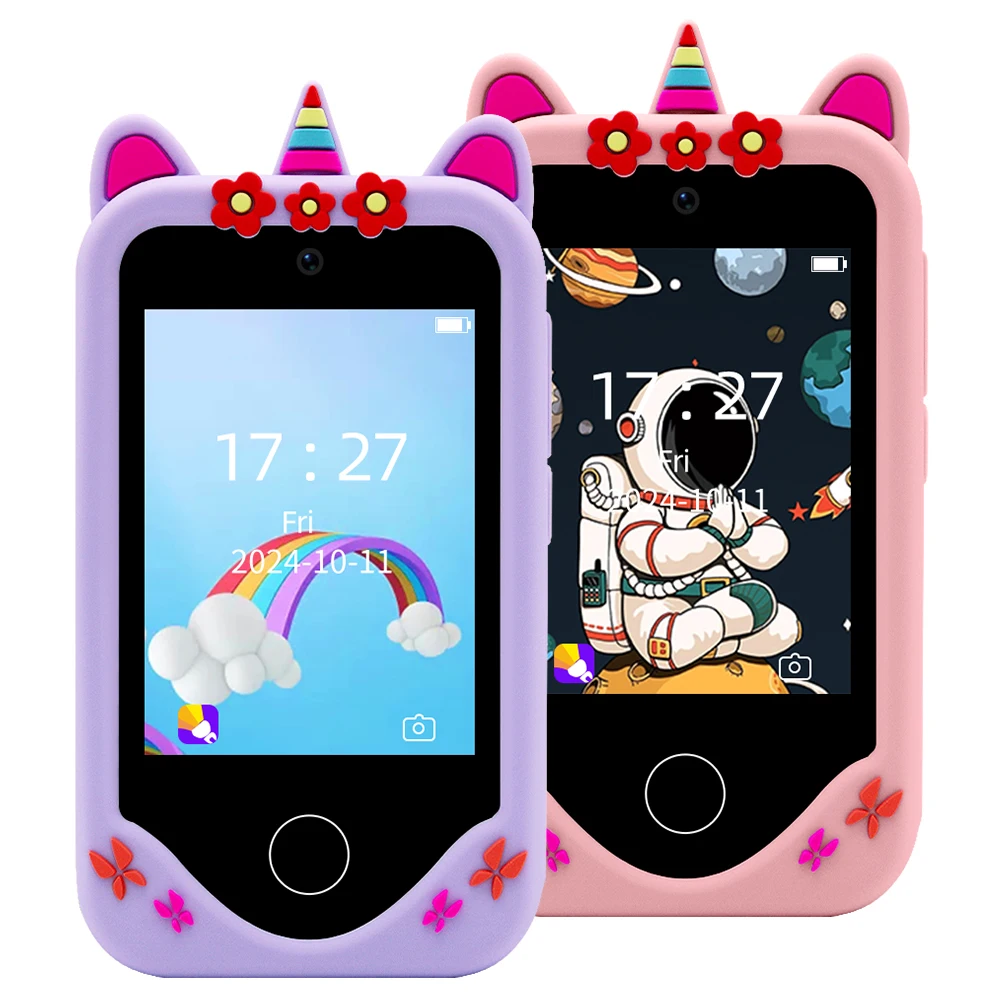 Mini Cute Kidsphone Childrensphone Kids Phone Toy Gift Pretend Play Phones With Educational Games Mp3 Music Player