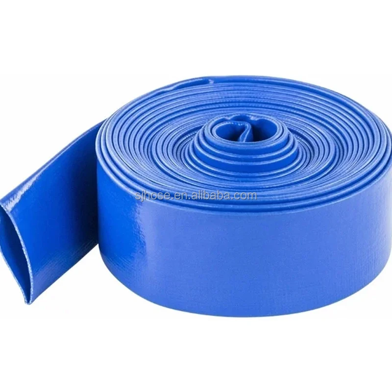 Agricultural Irrigation PVC Lay Flat Sunny Hose 1 to 8 inch PVC Layflat Water Pump Drain Pool Backwash Hose