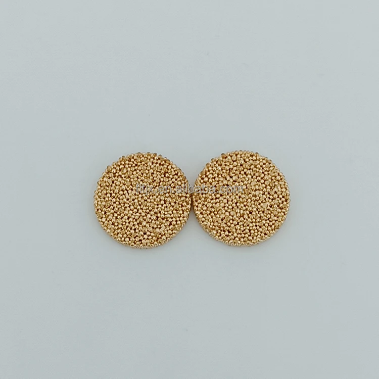 Custom copper powder particle sintered filter disc copper sintered filter element microporous copper sintered filter plate