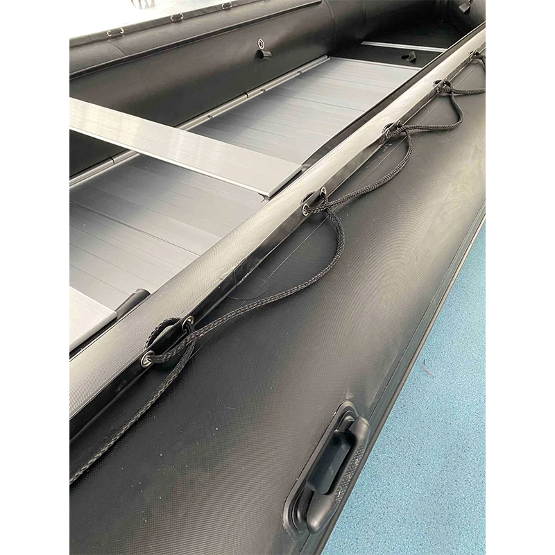 CE 2024 26.2ft Aluminum Floor Inflatable Rubber Pontoon Boat 8m Fishing and Rowing Sport Boat With PVC & Hypalon 1.2mm Thickness