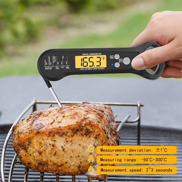 Hot Sale Digital Meat Thermometer Instant Read Waterproof Kitchen Cooking Food Thermometer Grill BBQ Thermometer Bottle Opener