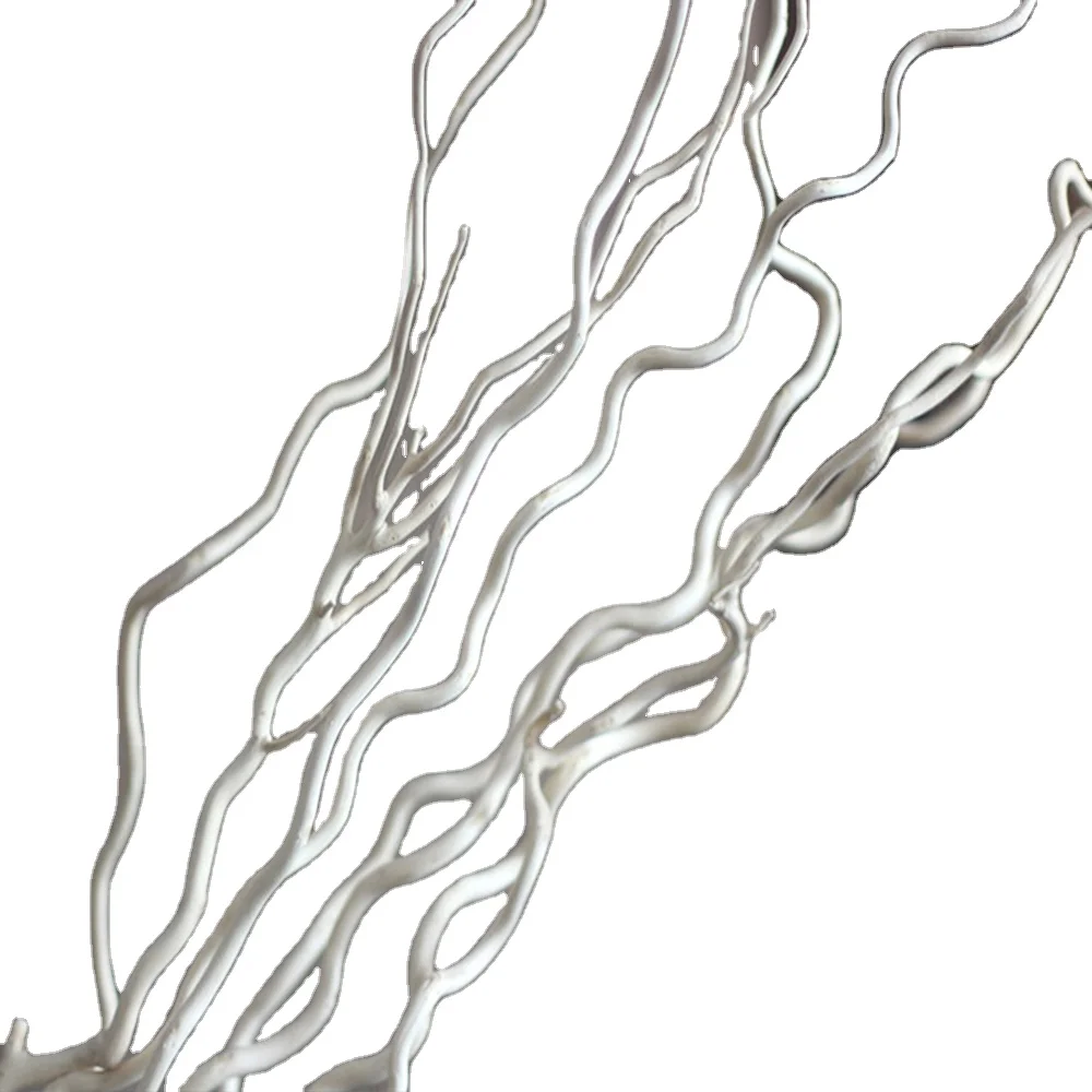 Natural curly willow branch,decorative tree stick branches, 115 to 120 cm length home decoration