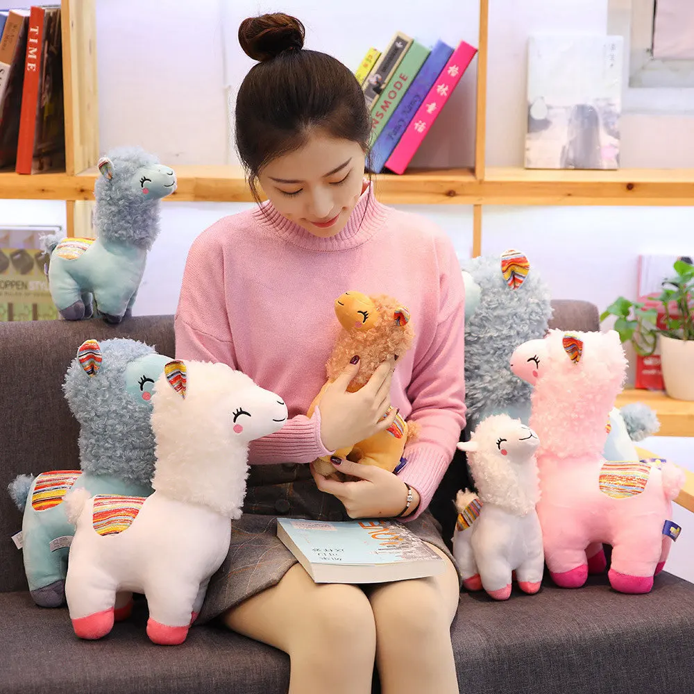T631 In Stock stuffed animal custom alpaca goat Plush Stuffed Soft Toys Animal Sheep Plush Toy