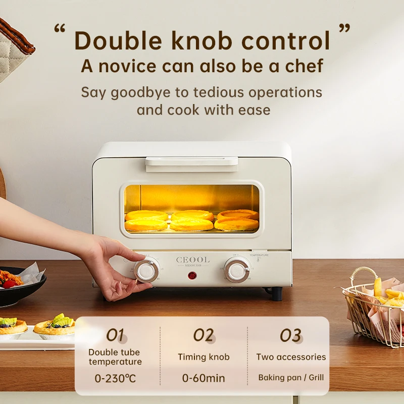 Kitchen Appliances Portable 10L Large Size Bread Home Bakery Electric Cooker Baking Pizza Electric Mini Oven