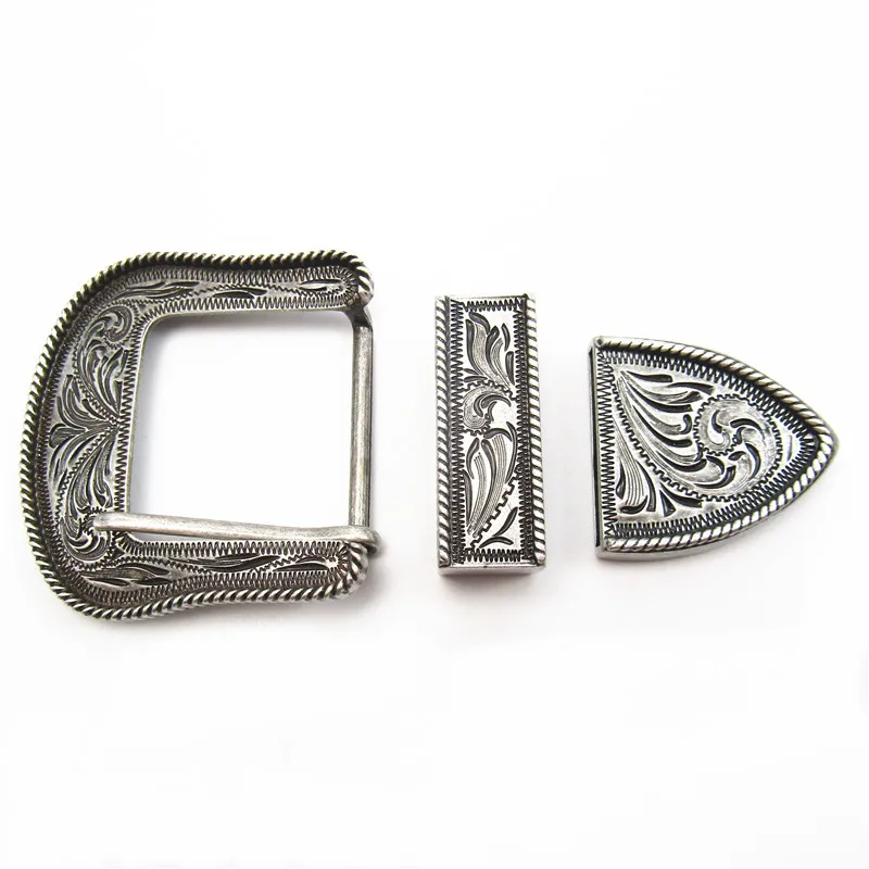 Женский ремень из тяжелого металла с Резной Пряжкой, Подростковая трендовая универсальная модная Пряжка из трех частей